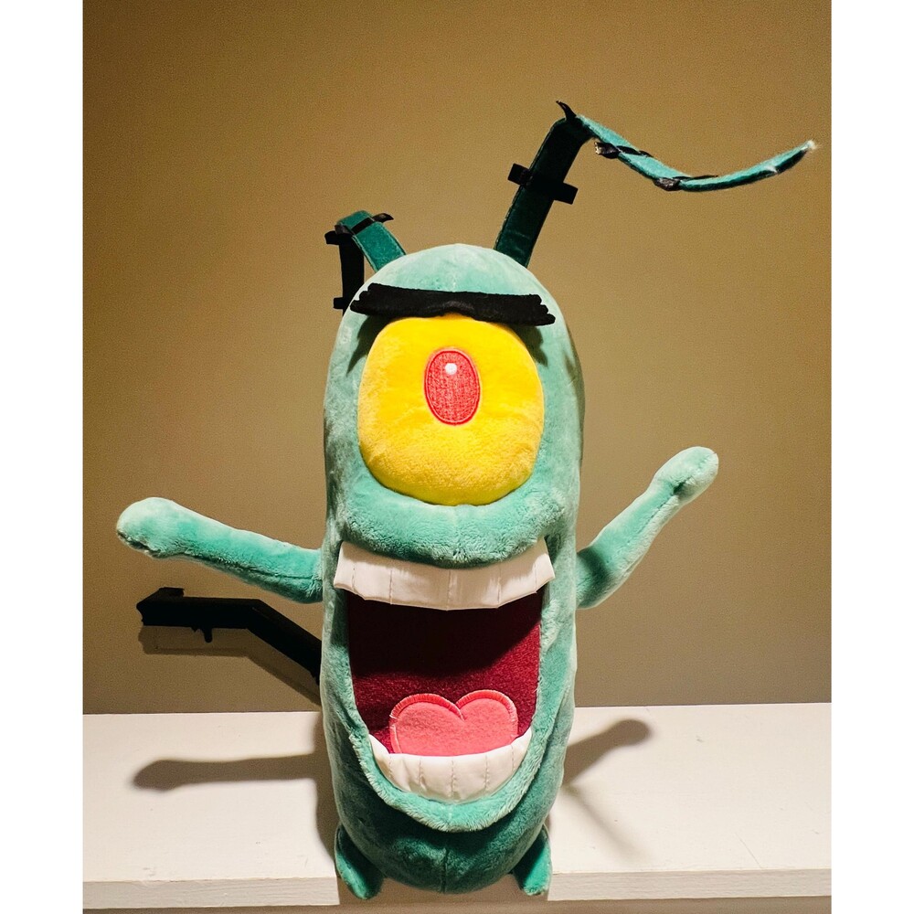 Universal Studios Sheldon J Plankton Plush | SpongeBob Toy | Nickelodeon Plush